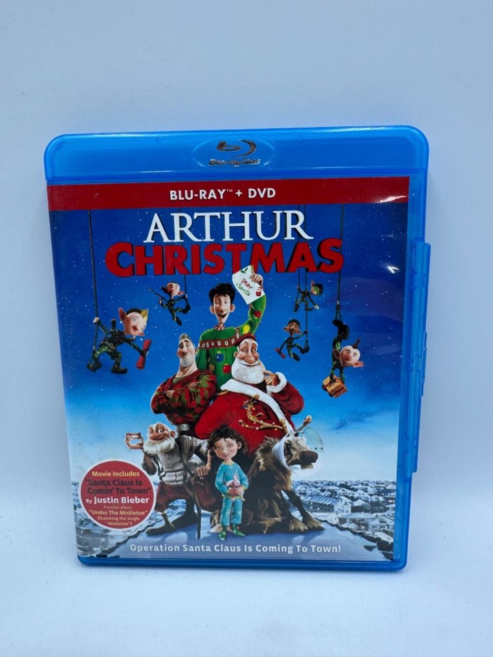 Arthur Christmas Blu Ray DVD Combo Animated Comedy Sony Pictures Family Fun